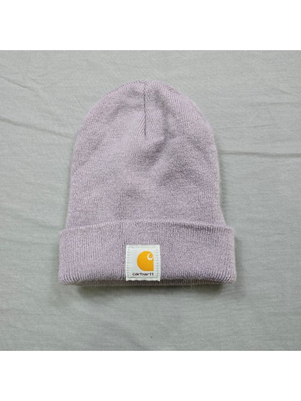 Carhartt One Size Unisex Beanie Purple Lavender Knit Hat Made In The USA